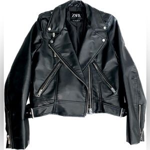 Faux leather jacket